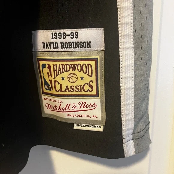 Mitchell & Ness Black and Gray Spurs Jersey - Picture 3 of 4